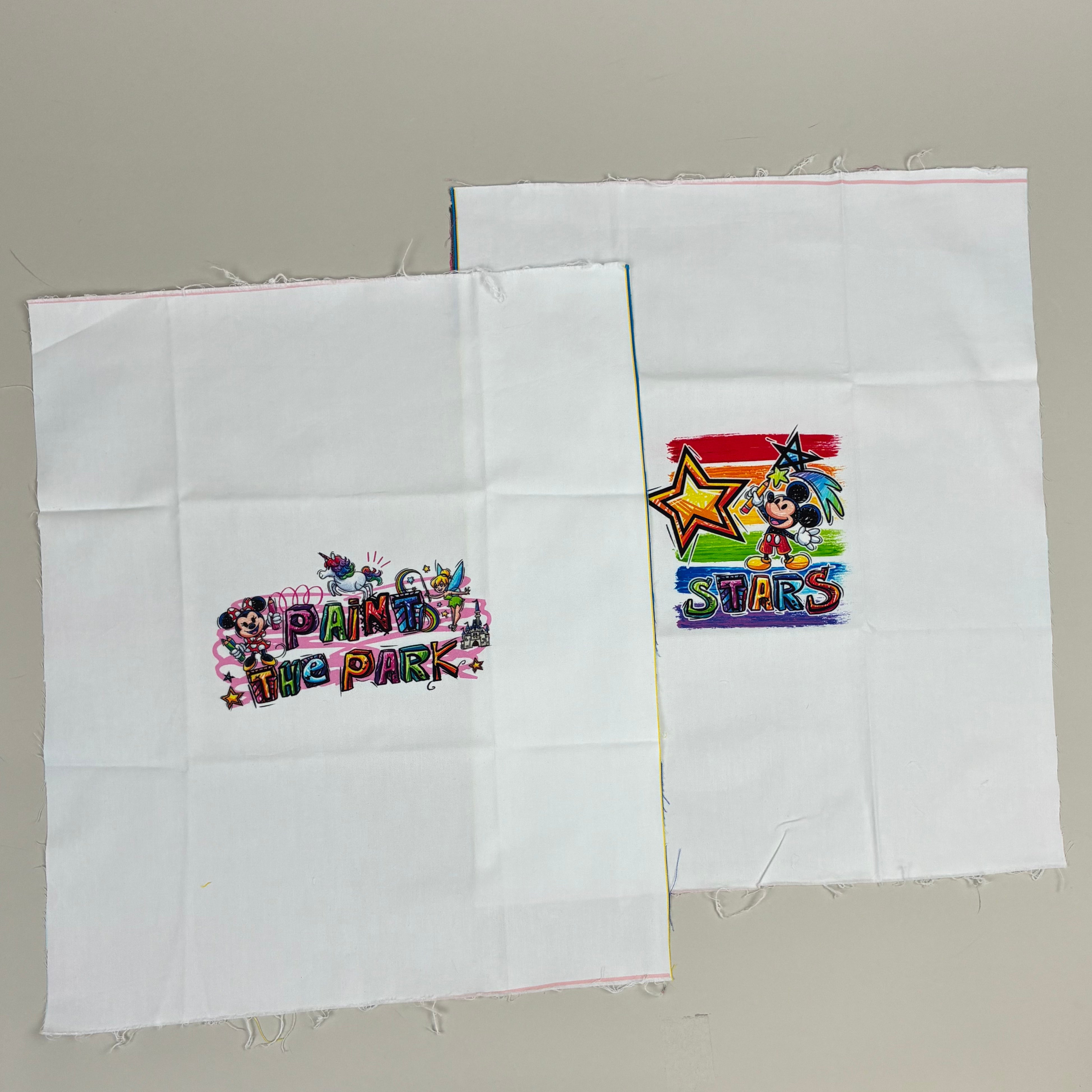 2 Quilting Cotton Panels - Mickey & Minnie (WQC3089)