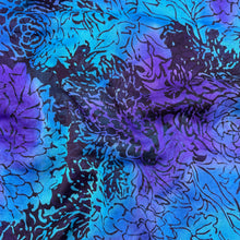 Load image into Gallery viewer, Blouse Weight, Purple &amp; Blue Chrysanthemums (WDW2985)
