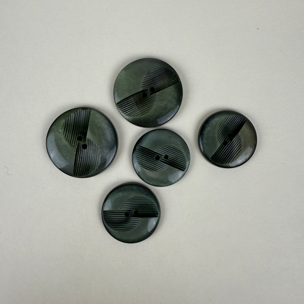 Novelty Button, Olive Green (NBU0646)