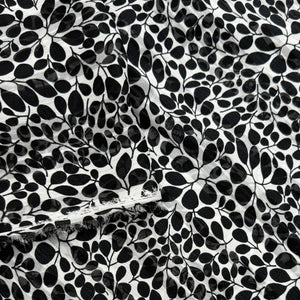 Blouse Weight, Black & White Botanical (WDW2972)