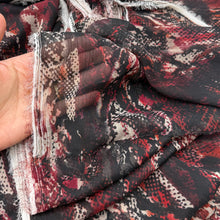 Load image into Gallery viewer, Blouse Weight, Red Abstract Animal Print (WDW2970)
