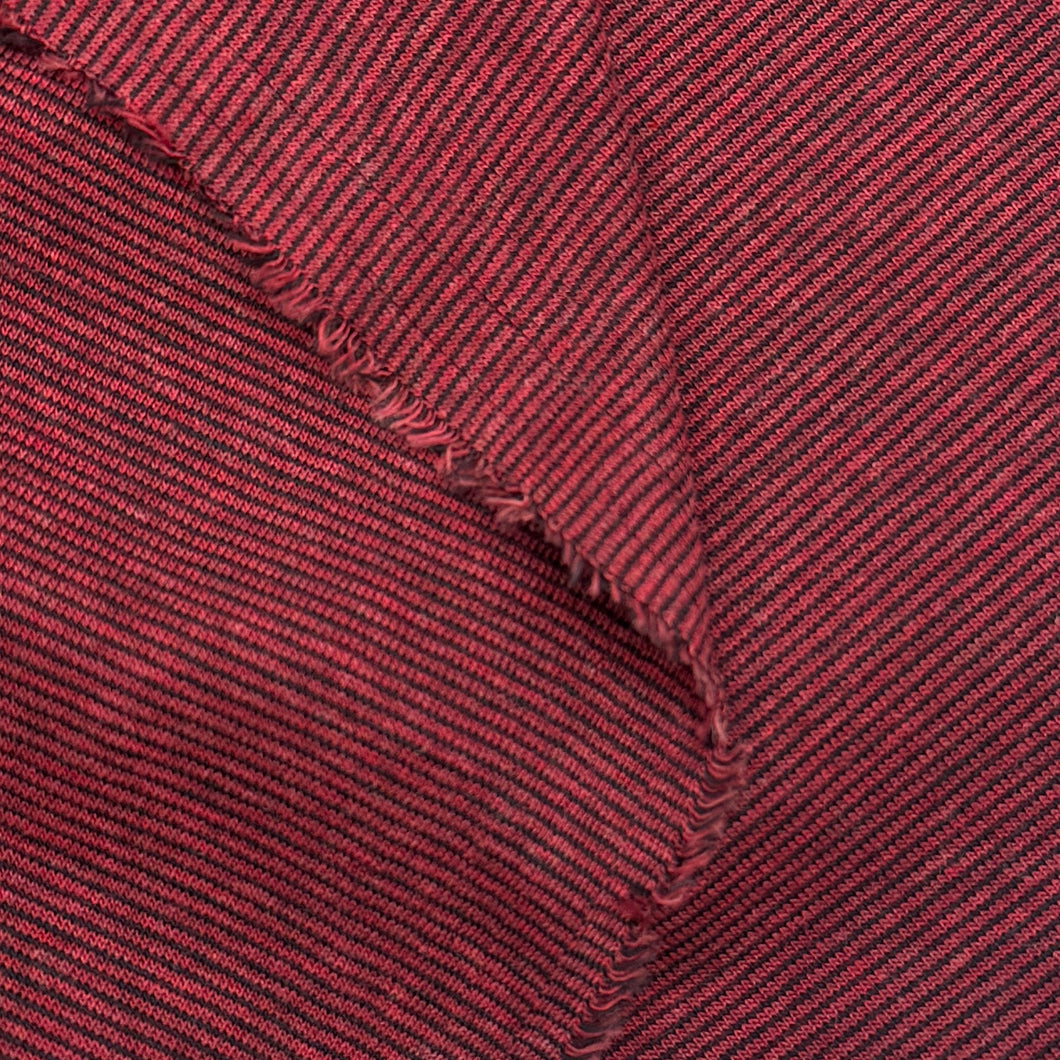 Cotton Baby Rib, Lava Micro-Stripe (KRB0541)