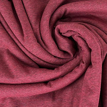 Load image into Gallery viewer, Cotton Baby Rib, Lava Micro-Stripe (KRB0541)
