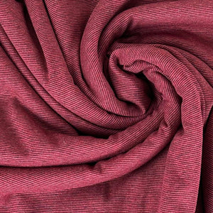 Cotton Baby Rib, Lava Micro-Stripe (KRB0541)