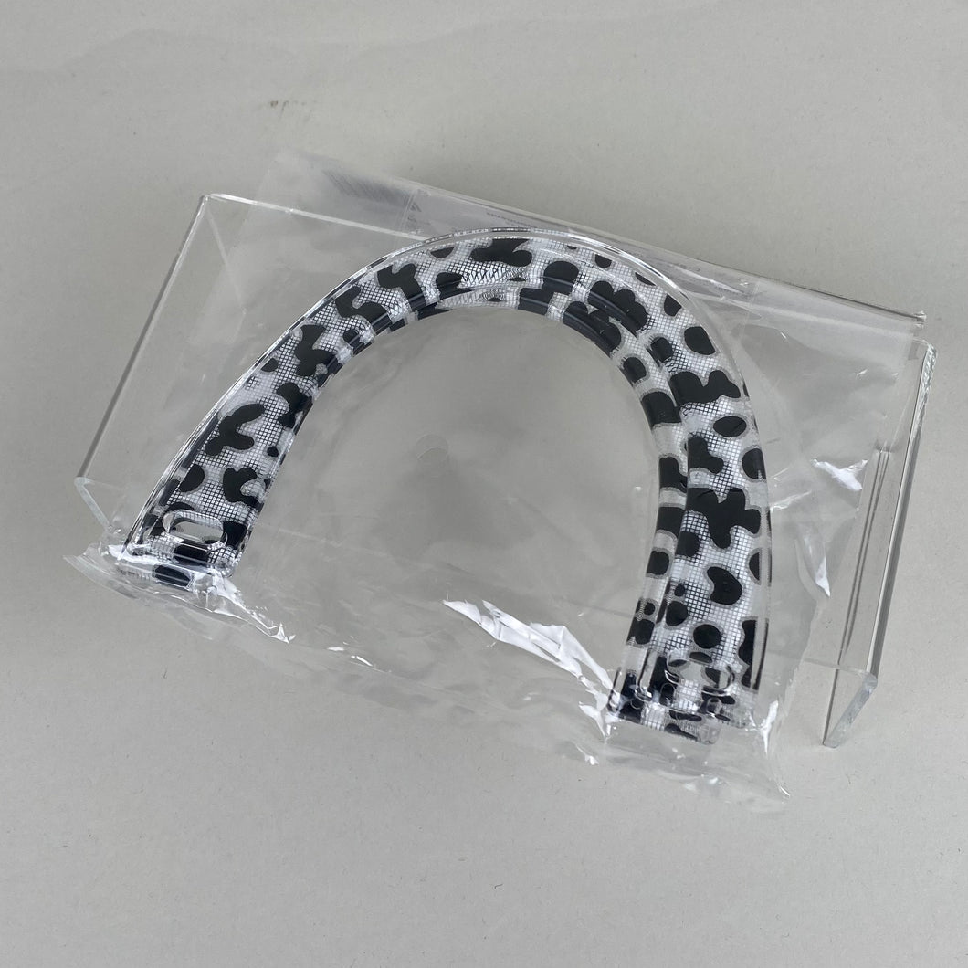 Plastic Purse Handle - White and Black (NXX1626)