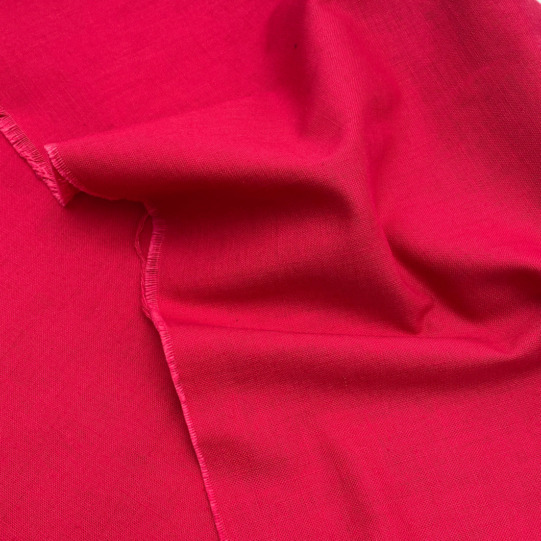 Linen Blend Suit Weight - Hibiscus (WSW0546)