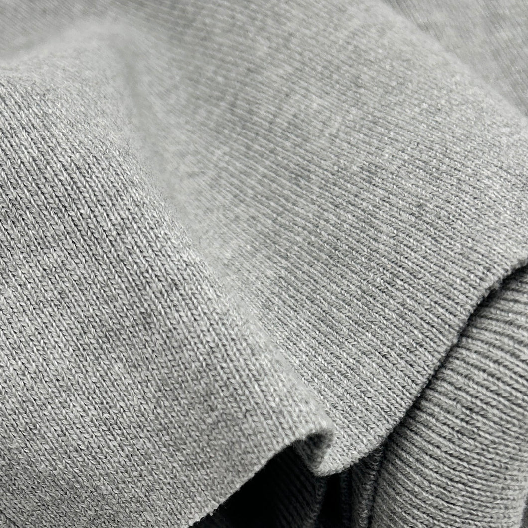 Cotton Rib Knit, Warm Grey (KRB0551)