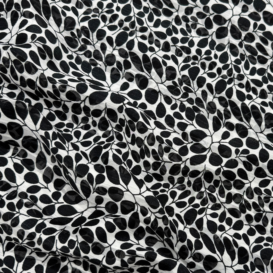 Blouse Weight, Black & White Botanical (WDW2972)