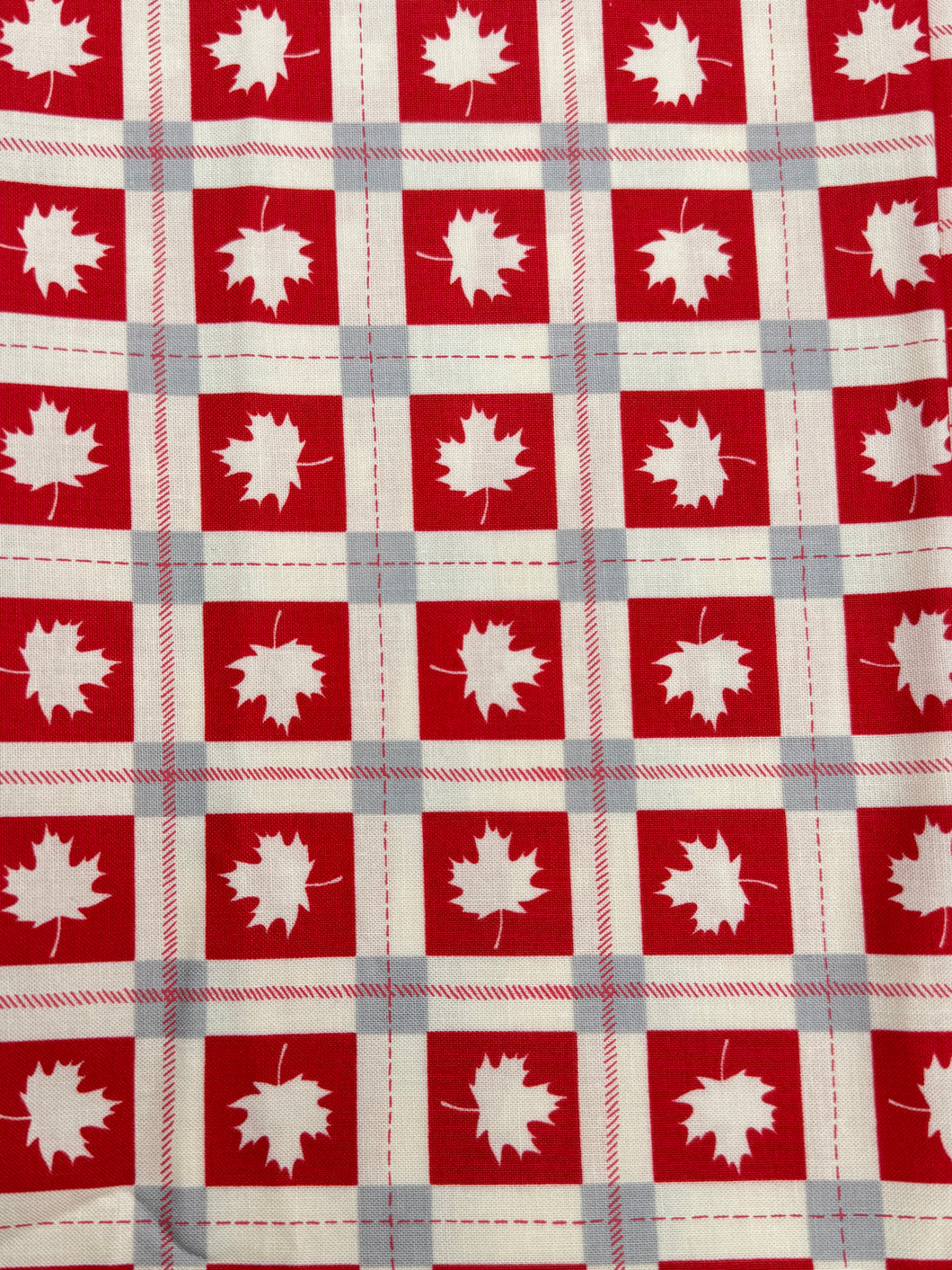 MODA Quilting Cotton, Canadian Red, Grey, & Cream (WQC2610)
