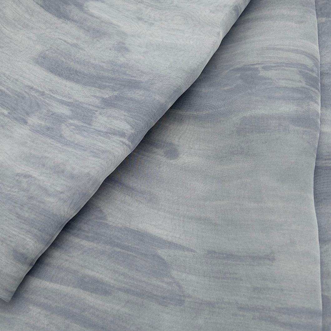 Silk Georgette, Blue Cotton Candy Clouds (WFY0514)