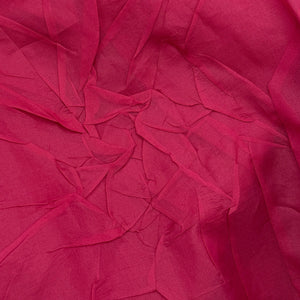 Silk Organza with Pressed Rosettes, Fuchsia (WFY0510)