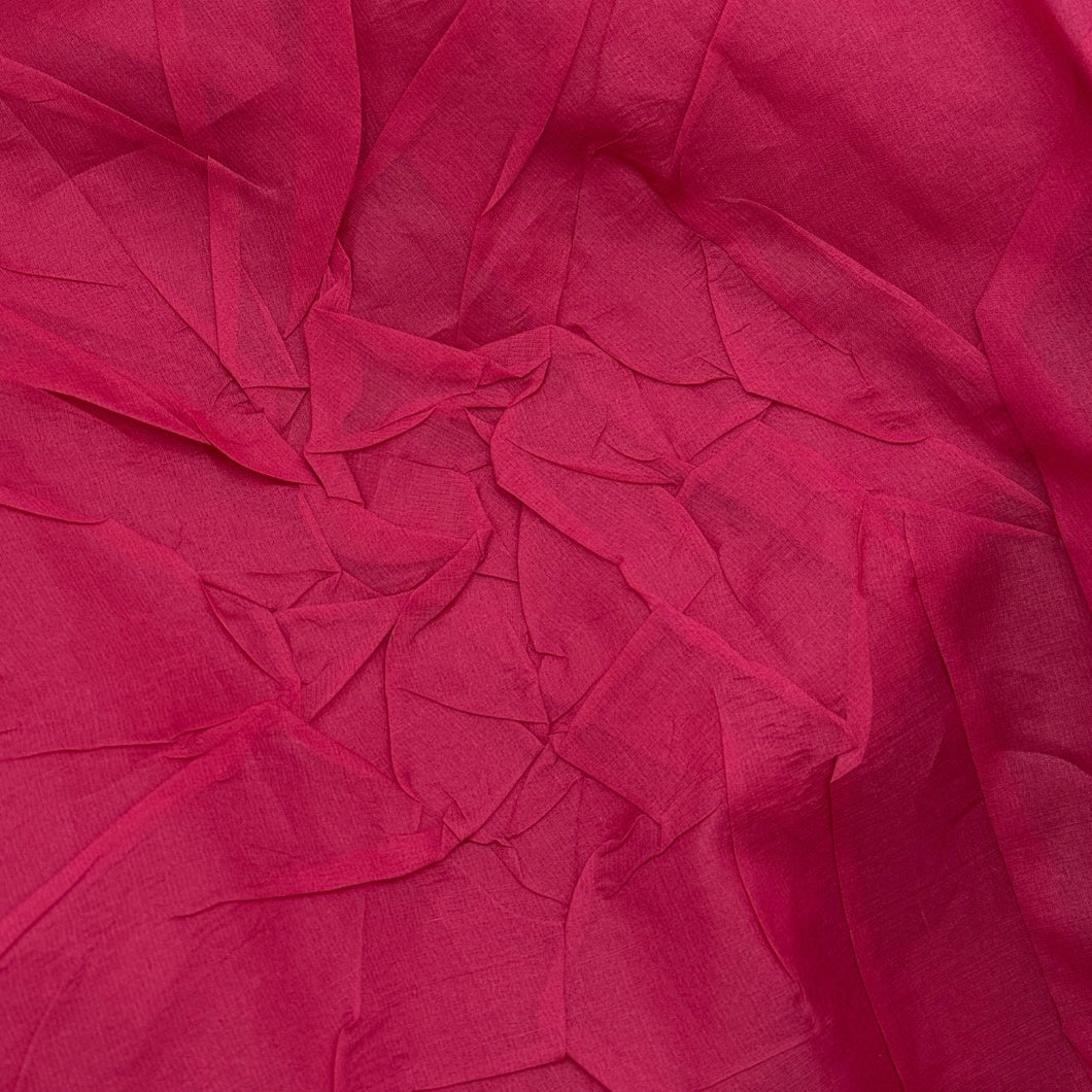 Silk Organza with Pressed Rosettes, Fuchsia (WFY0510)