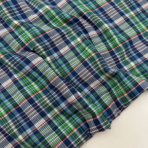 Flannel Shirting, Green Denim & Red Plaid (WDW2386)