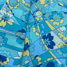 Load image into Gallery viewer, Stretch Cotton Dress Weight, Aqua &amp; Yellow Flowers (WDW2284)
