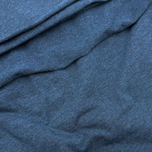 Cotton Single Jersey, Midnight Blue Sky Melange (KJE1332)