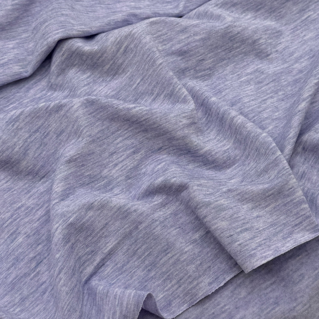 Cotton Blend Jersey, Light Blue Melange (KJE1306:1307)