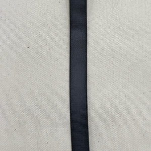 Satin Grosgrain Bra Strap Elastic - Graphite, 10m (NEL0184)