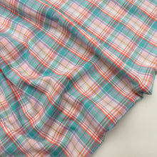 Load image into Gallery viewer, Flannel Shirting, Pink Aqua &amp; Red Plaid (WDW2388)
