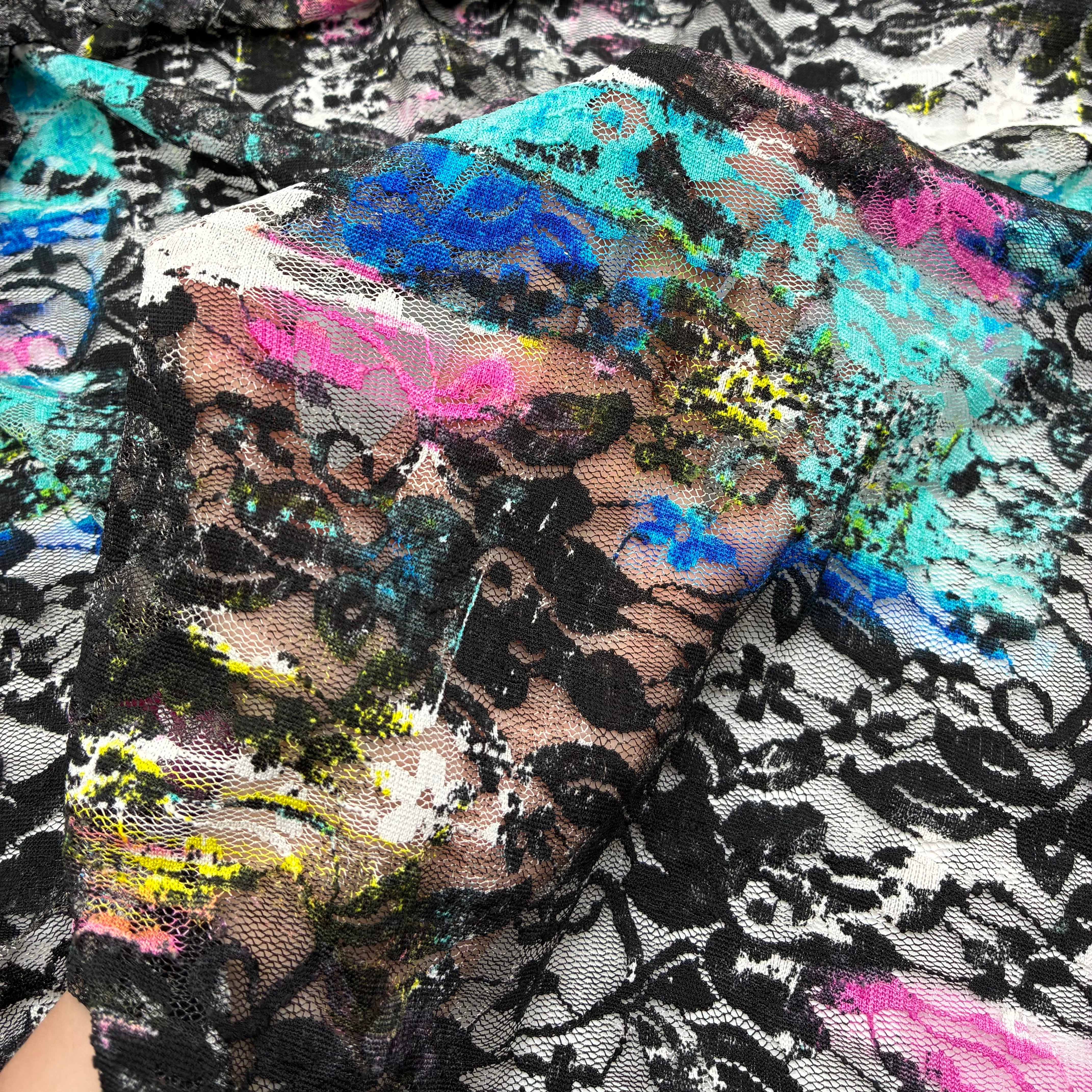 Stretch Graphic Lace - Print Shop (KLM0210:11)