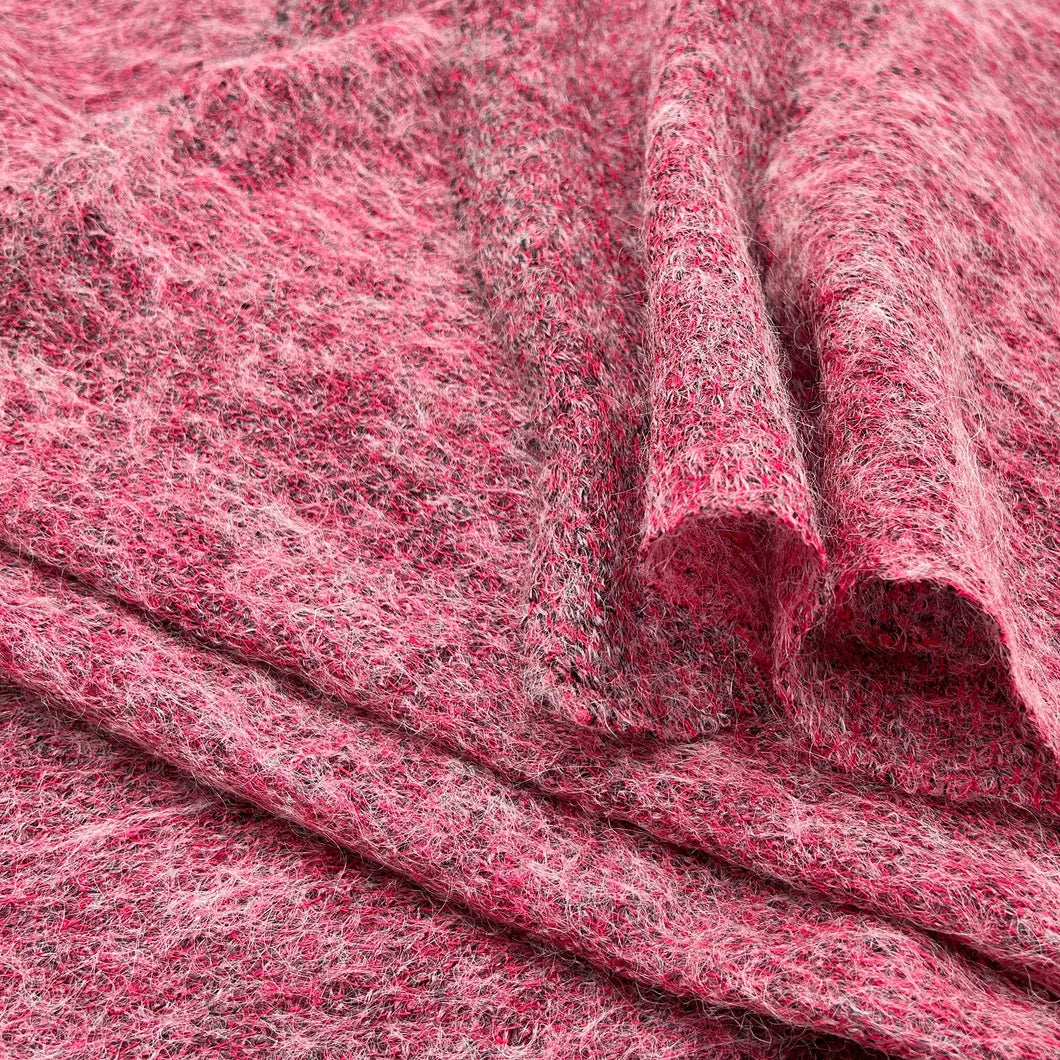 Wool Blend Sweater Knit, Raspberry (KSW0475)