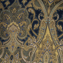 Load image into Gallery viewer, Blouse Weight, Olive Jacobean Paisley (WDW3039)
