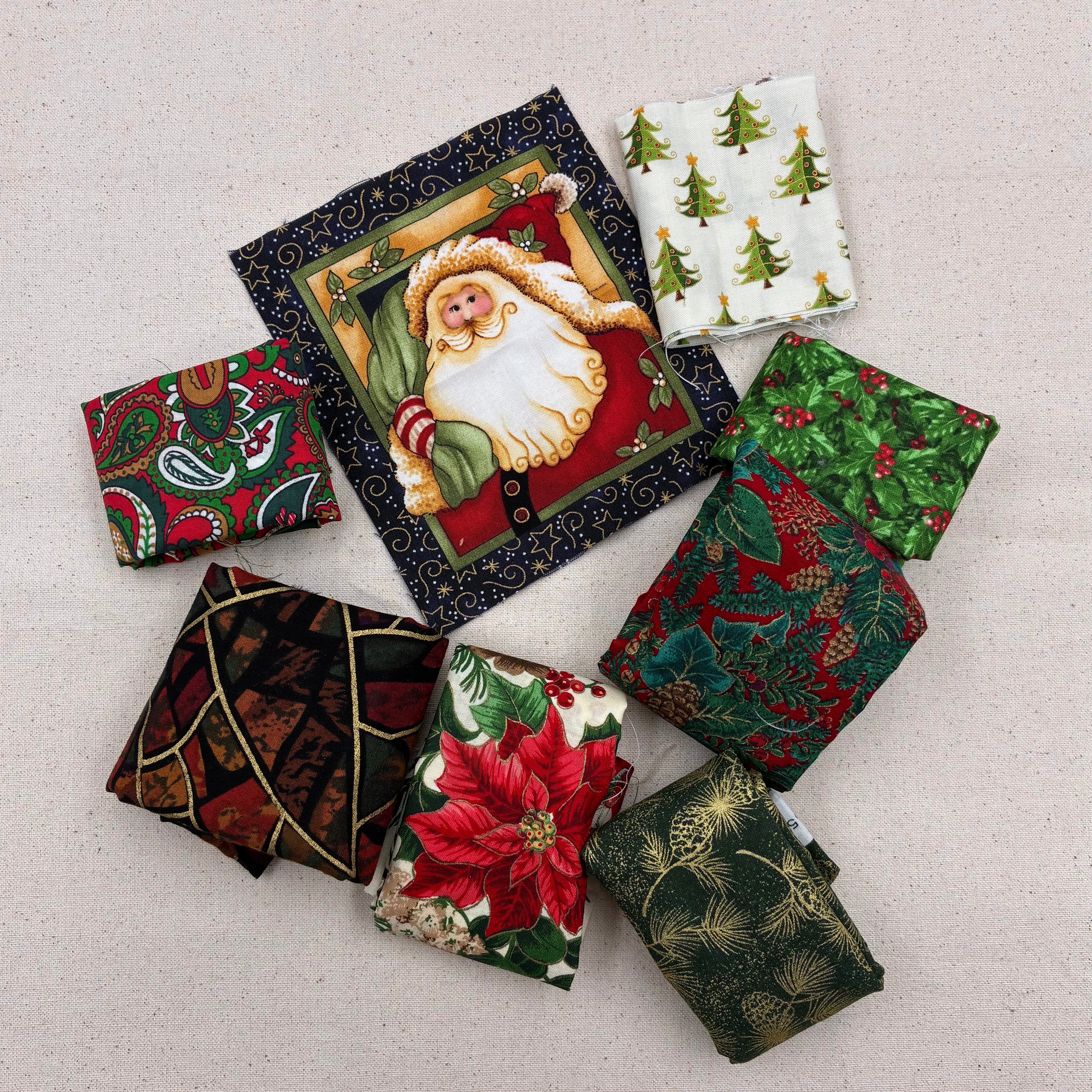 Quilting Cotton Scrap Bag - Assorted Holiday (WQC3064)