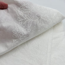 Load image into Gallery viewer, Cotton Blouse Weight, Embroidered White (WDW2417)
