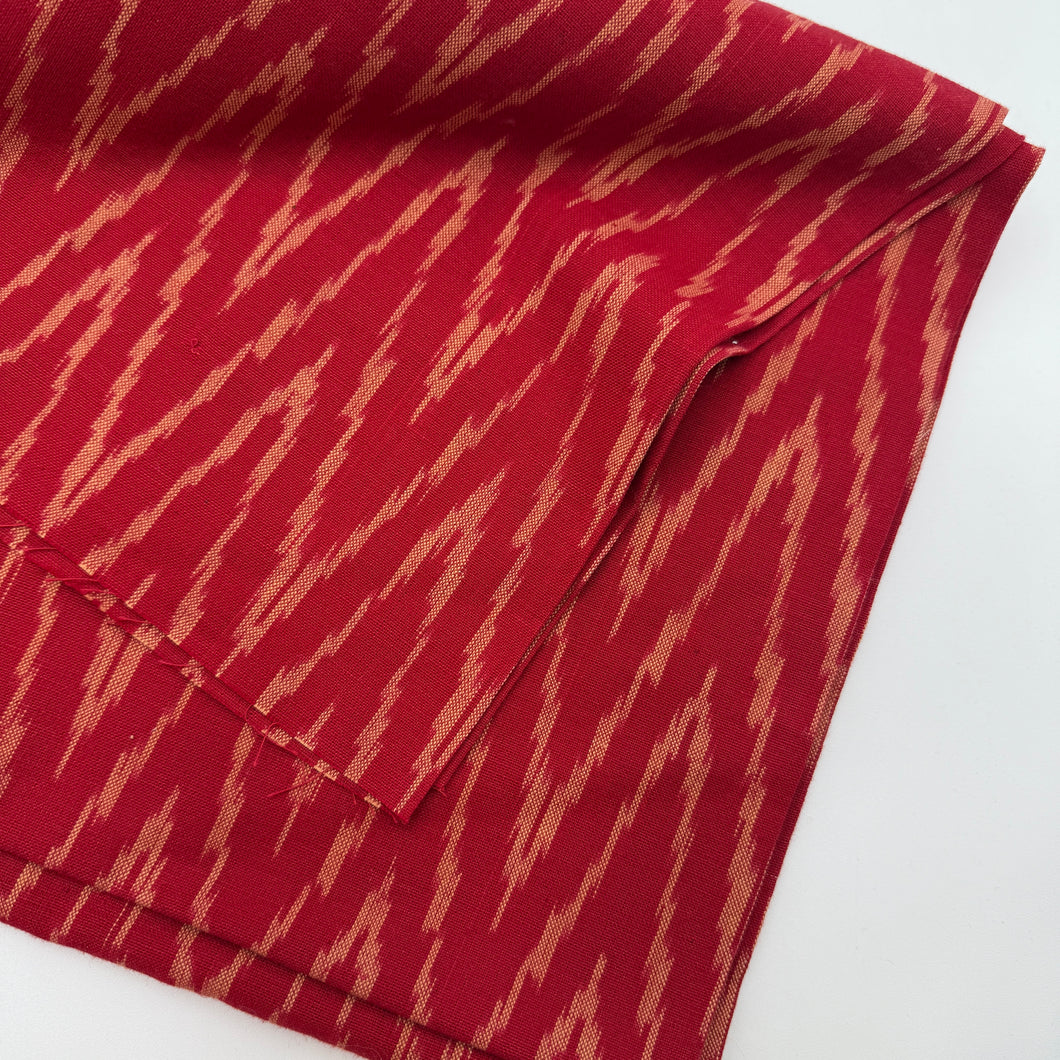 Cotton Shirt Weight, Red Ikat (WDW0963)
