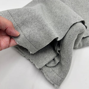 Cotton Rib Knit, Warm Grey (KRB0551)