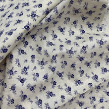 Load image into Gallery viewer, Cotton Dress Weight, Dark Violet Floral on Cream (WDW2276)
