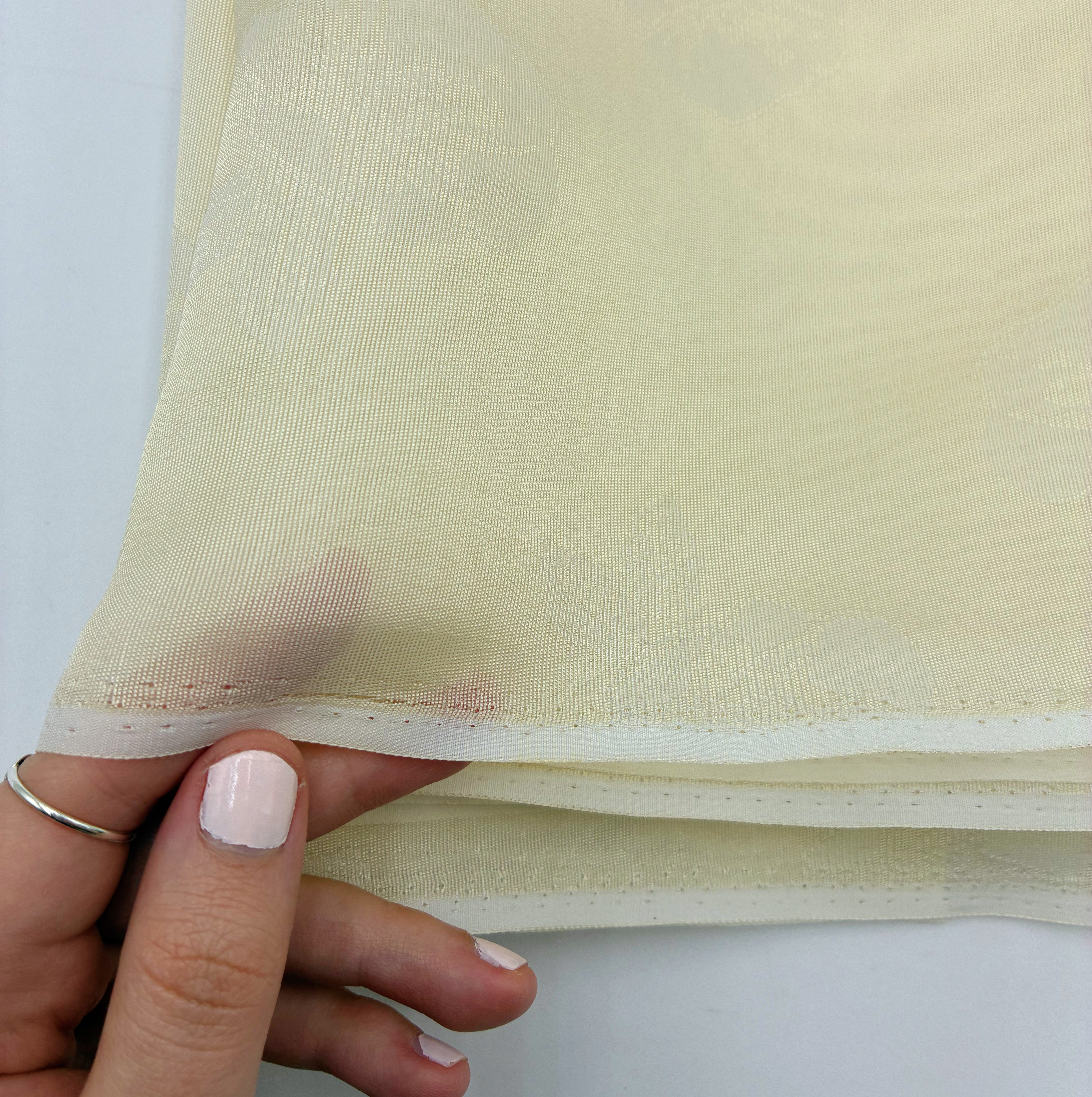 Mid Weight Drapery - Soft Yellow Floral Sheer (HDH0679)
