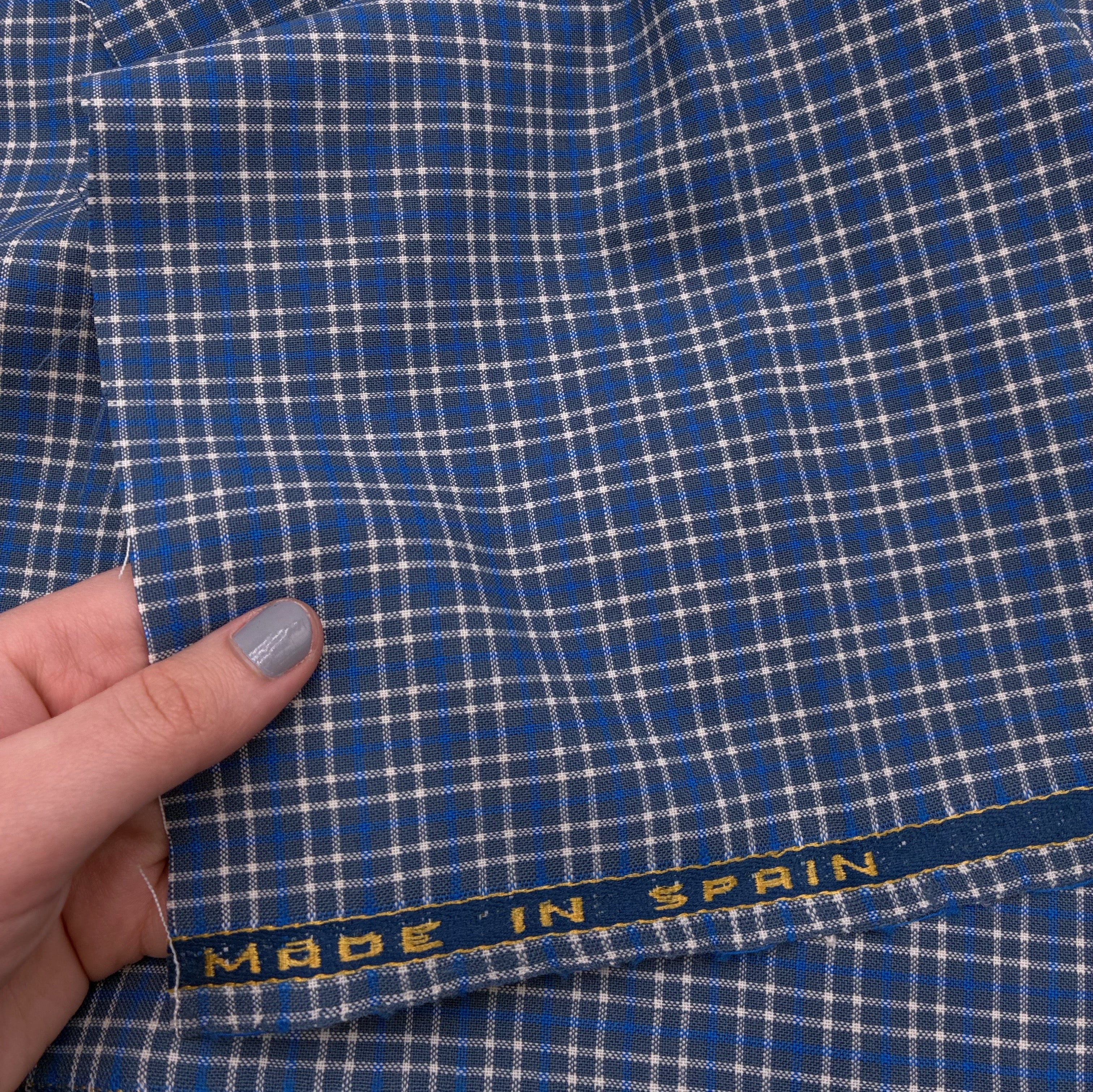 Plaid Shirting - Blue (WDW3392)