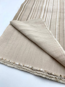 Cotton Bottom Weight, Beige Gauze Stripe (WBW0424)(WSW)