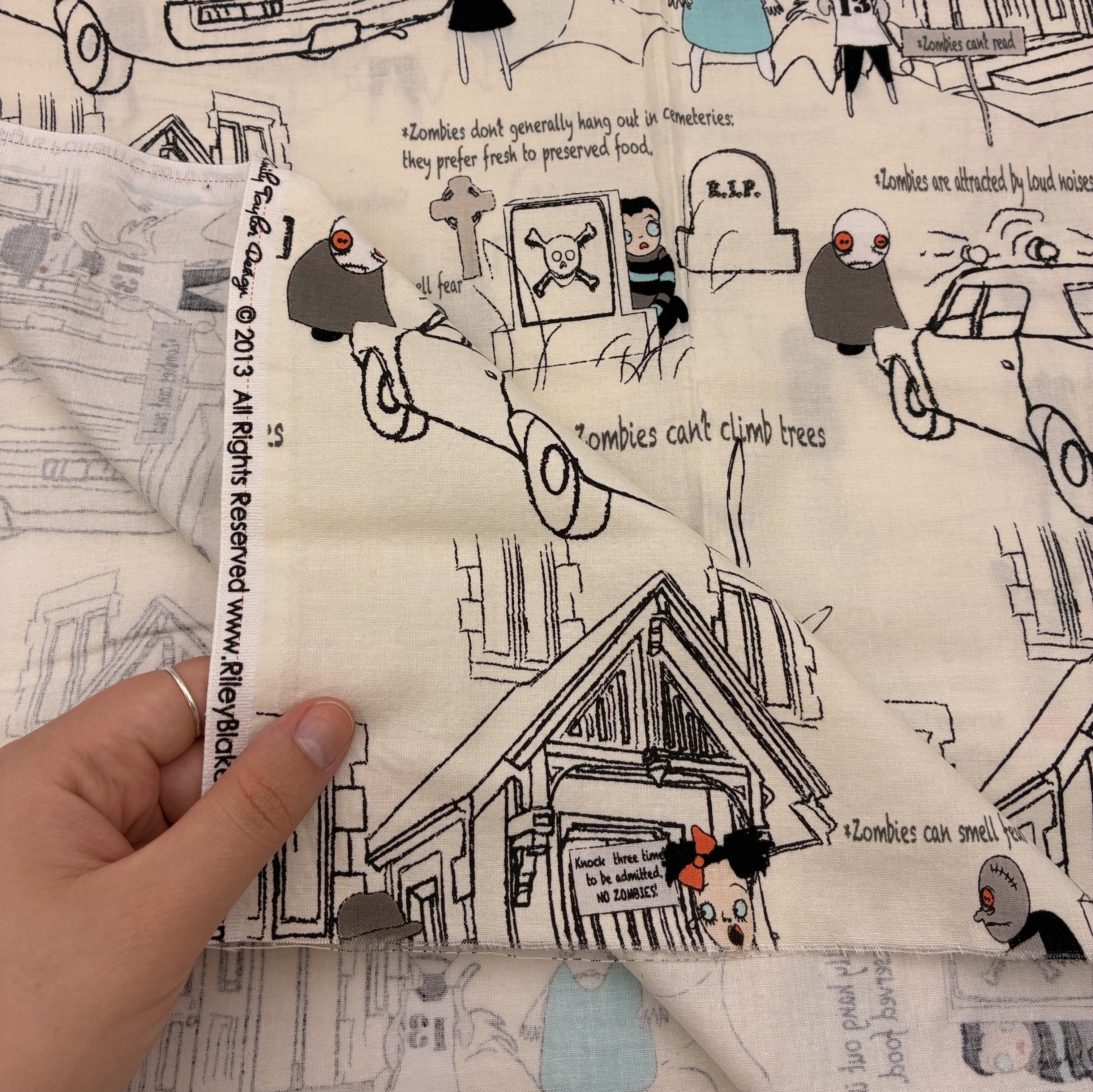 Quilting Cotton - Riley Blake Zombie Apocalypse (WQC3132:3)