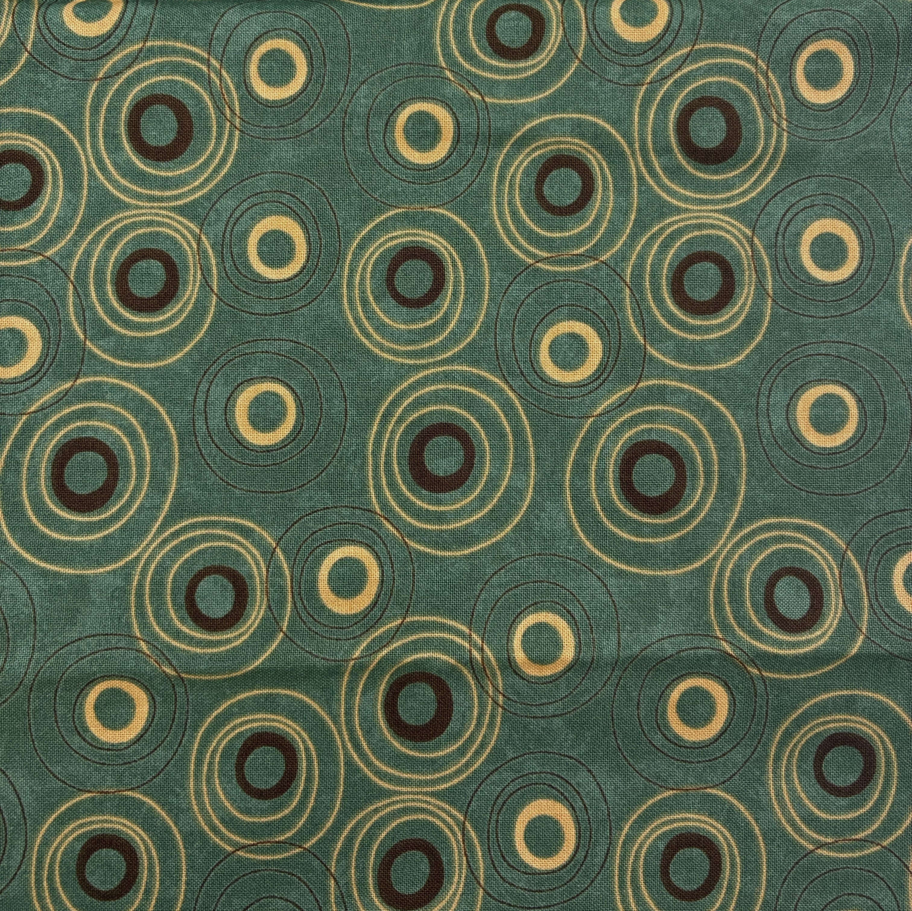 Quilting Cotton - Green Circles (WQC3137)