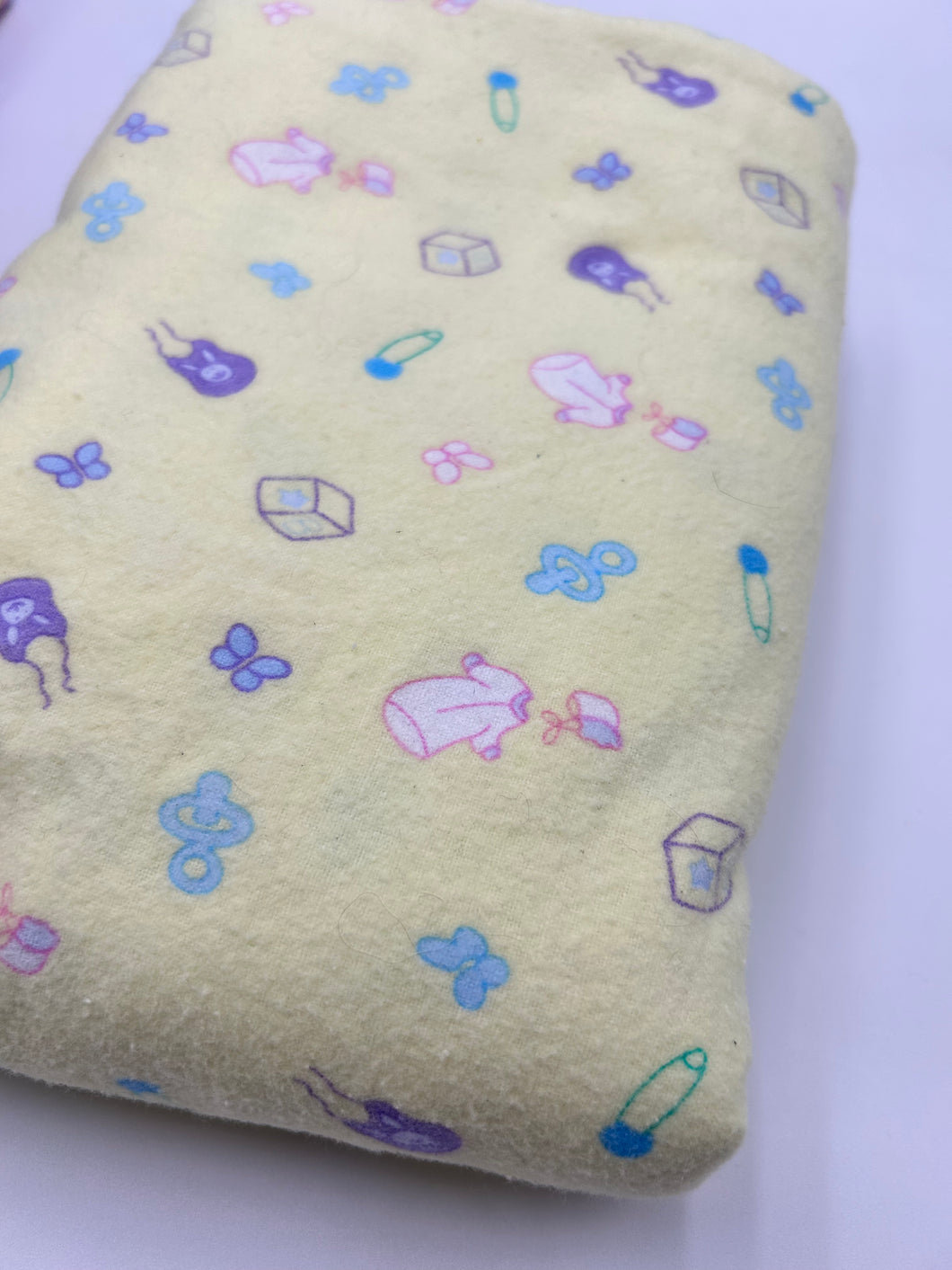 Cotton Flannelette, Yellow Baby (WFL0329)