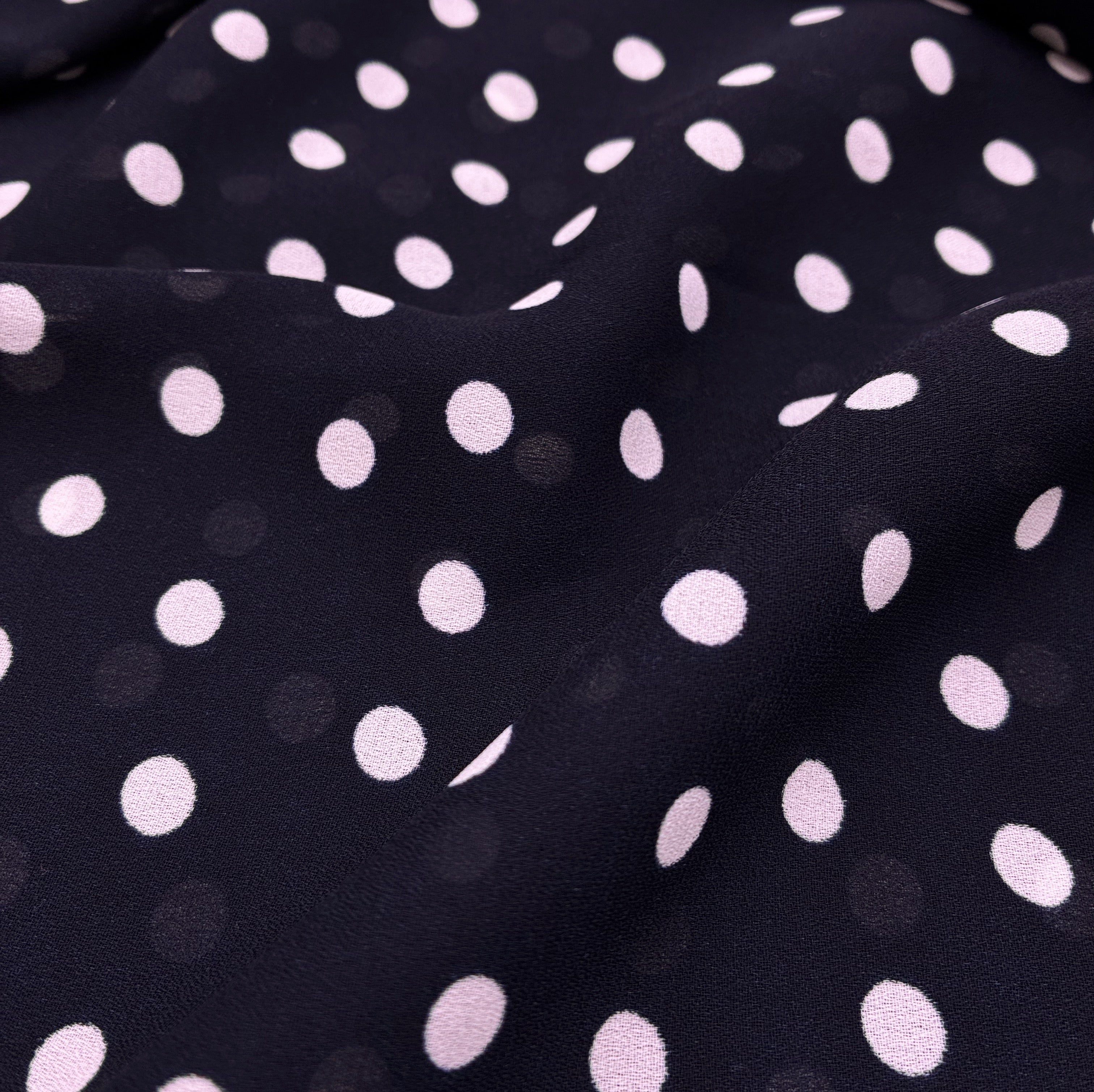 Dress Weight - Navy with Polka Dots (WDW3417)