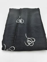 Load image into Gallery viewer, Silk LIning, Black with White (SLN0100)
