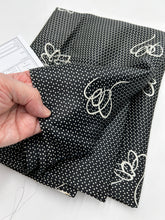 Load image into Gallery viewer, Silk LIning, Black with White (SLN0100)
