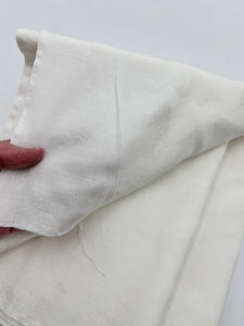 Damask Cotton Shirting, Soft White (WDW2414)