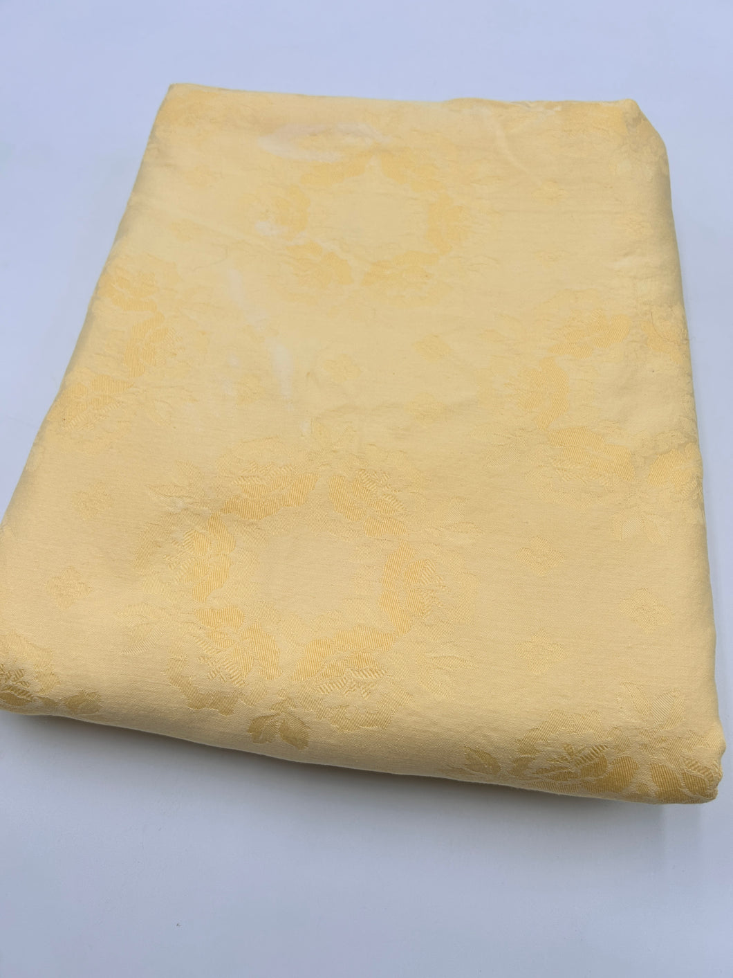 Damask Cotton Shirting, Soft Yellow (WDW2415)