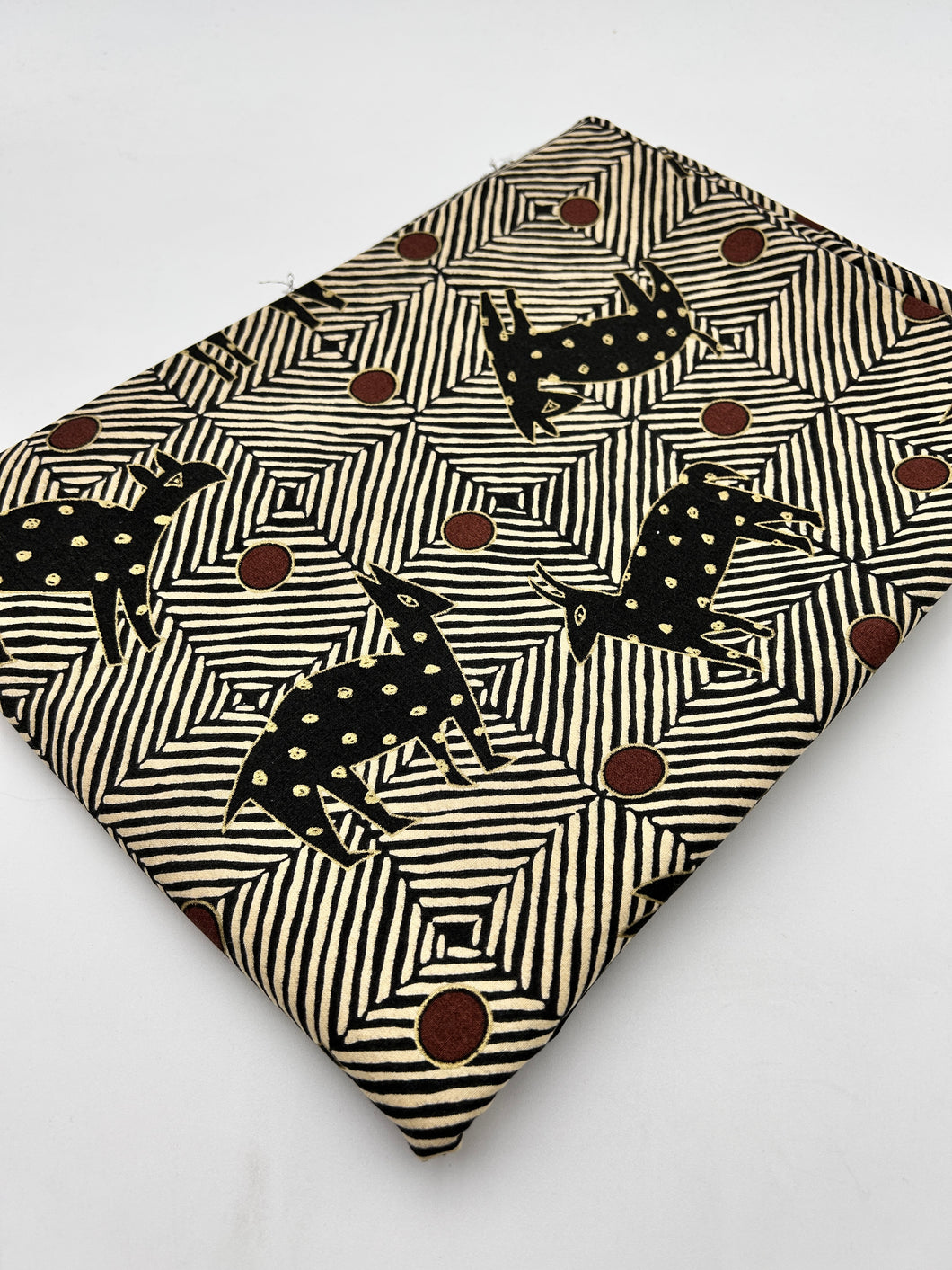 Cotton Bottom Weight, Black & Brown Graphic (WBW0477)