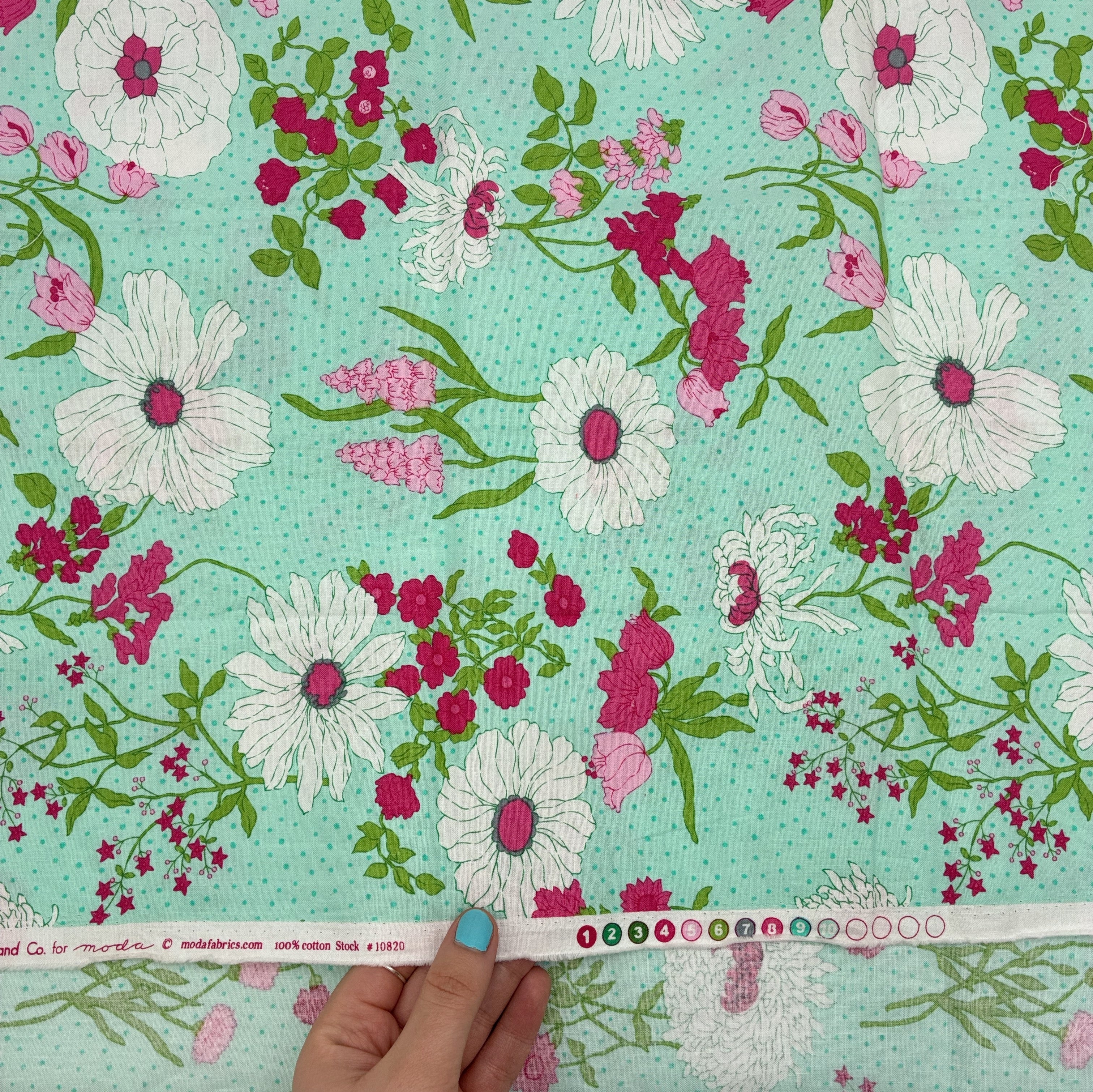 Quilting Cotton - Dots and Blooms (WQC2967)