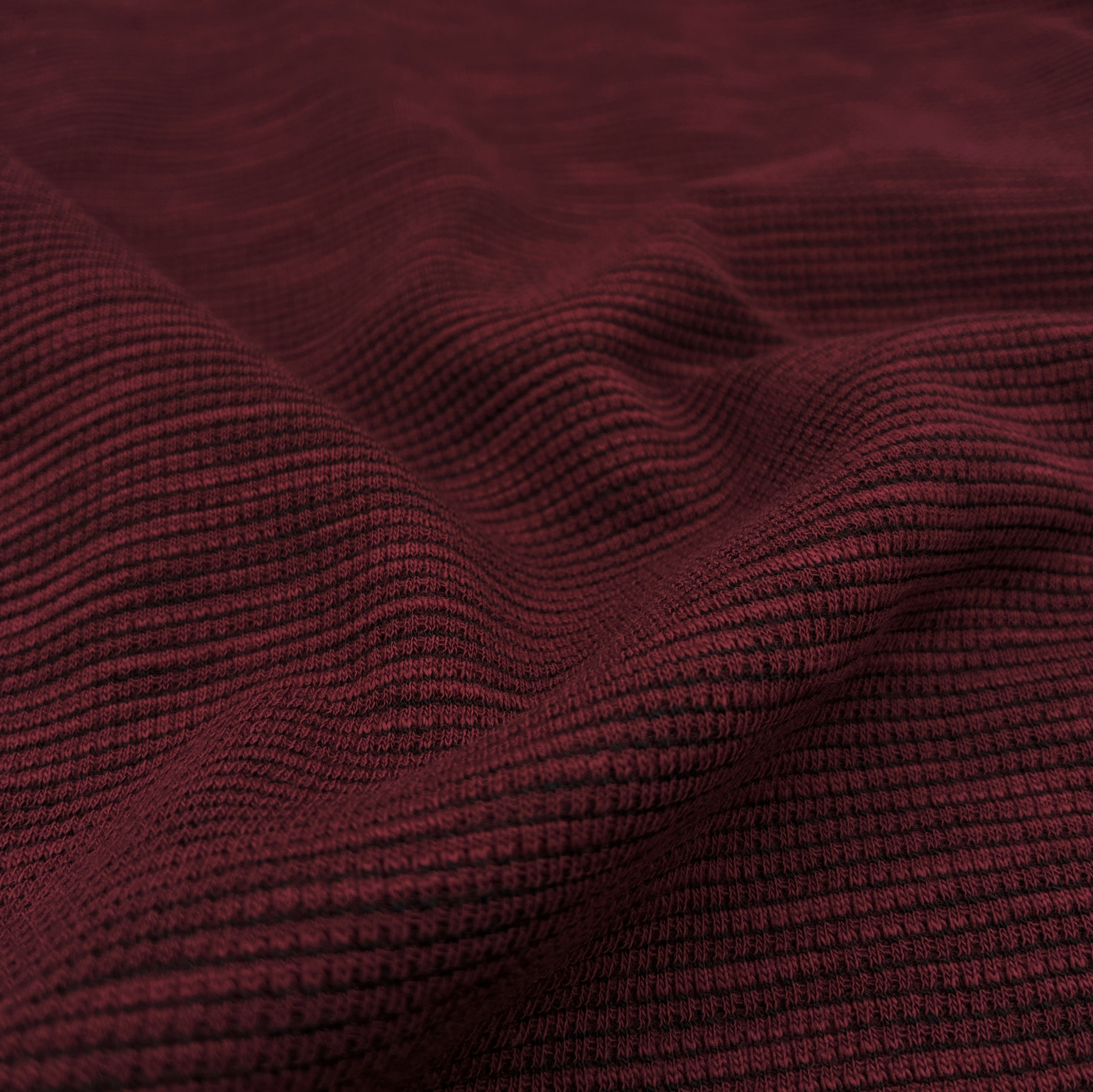 Cotton Blend Stripe Rib - Chocolate Raspberry (KRB0705)