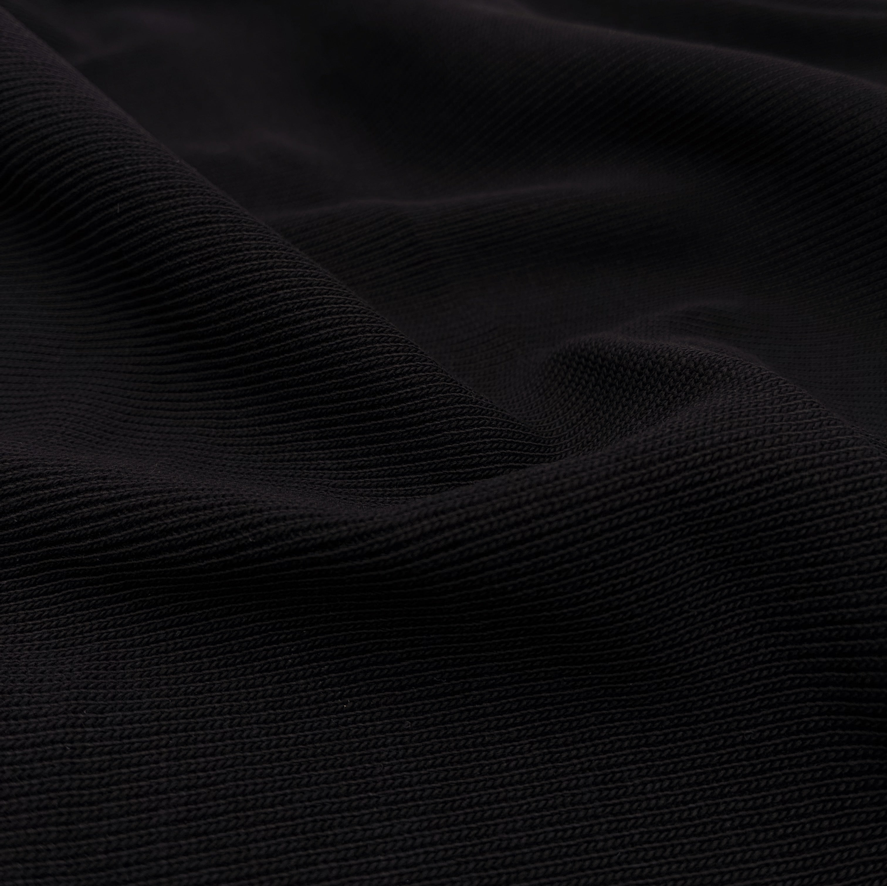 Cotton Heavy Rib - Black (KRB0660:62)
