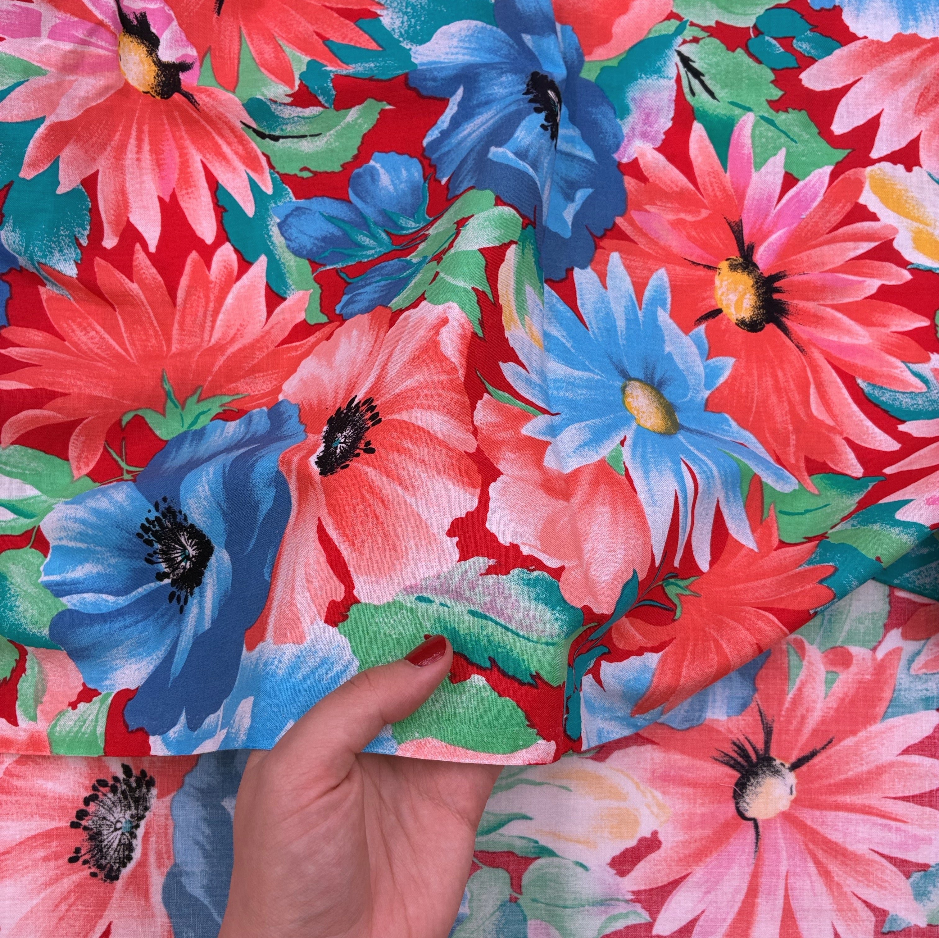 Cotton Shirting - Fire & Frost Floral (WDW3631)