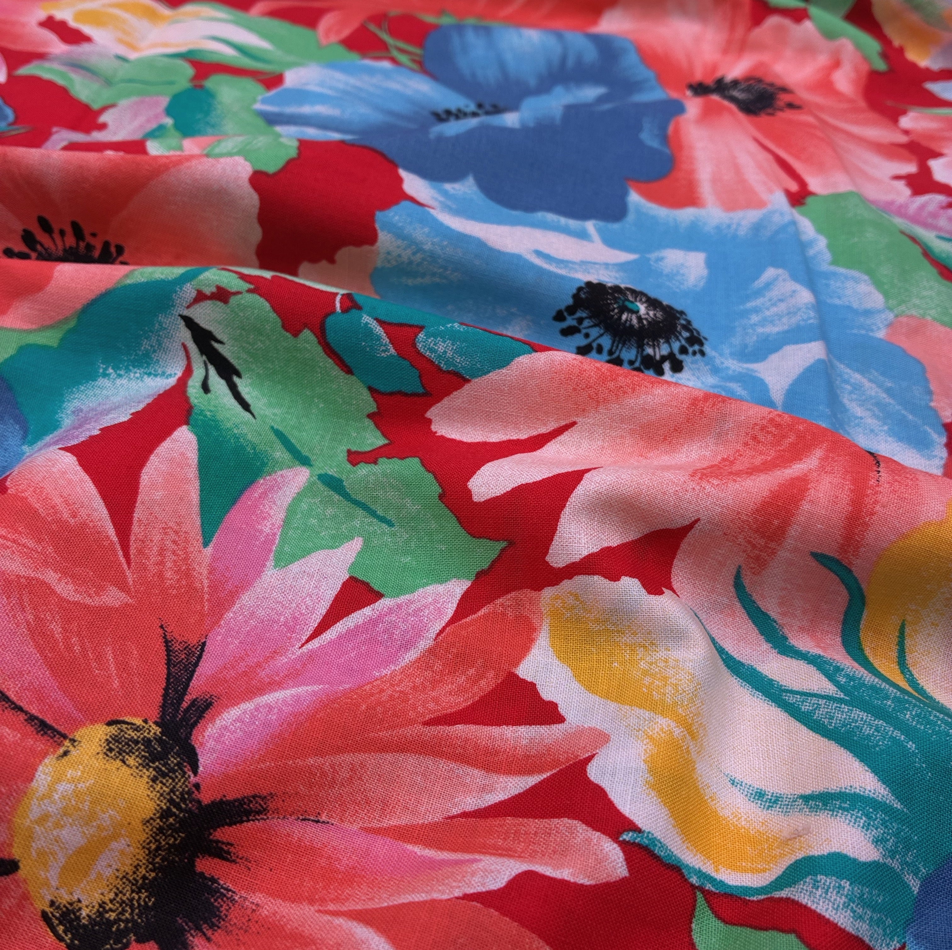 Cotton Shirting - Fire & Frost Floral (WDW3631)