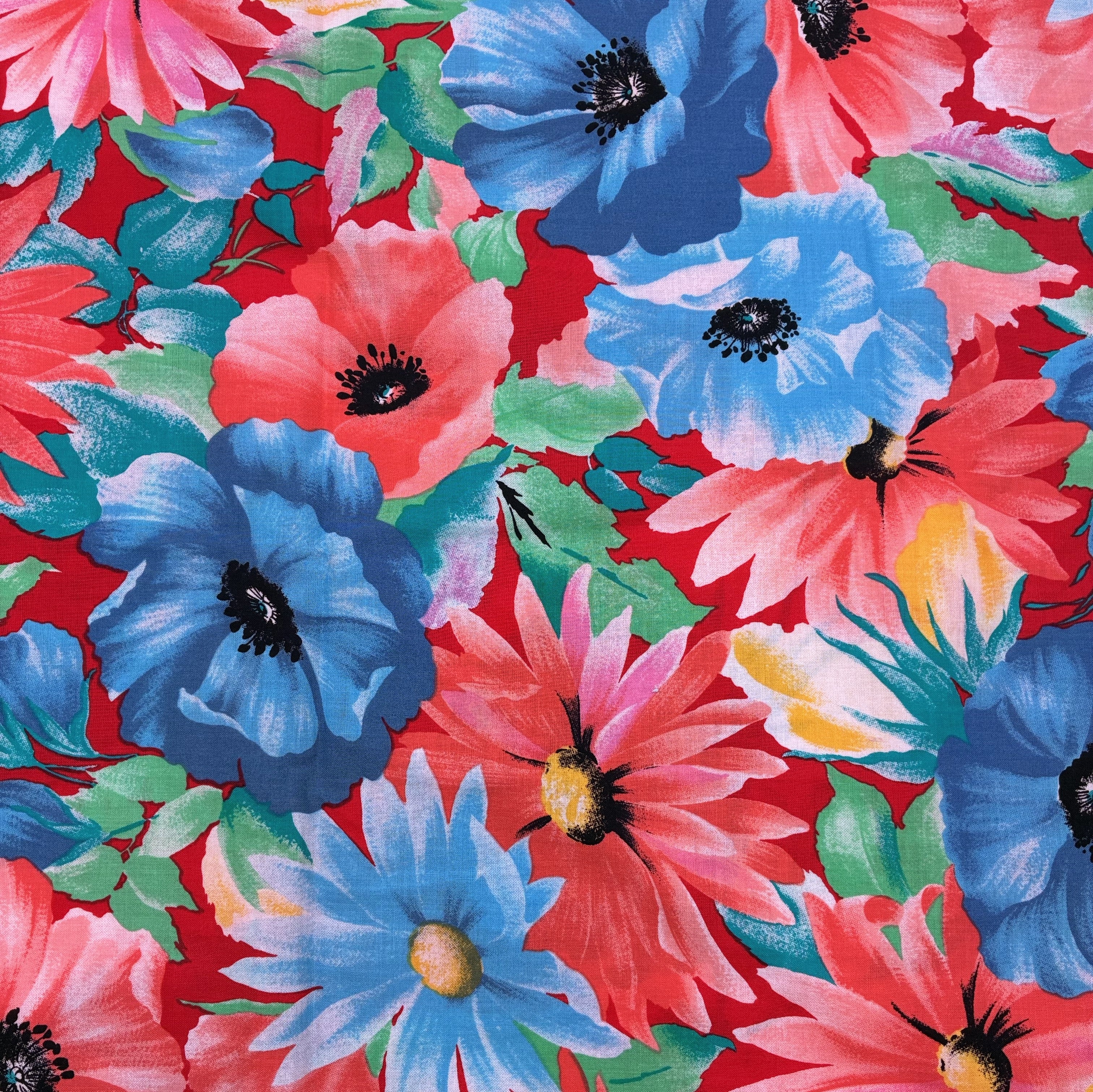 Cotton Shirting - Fire & Frost Floral (WDW3631)
