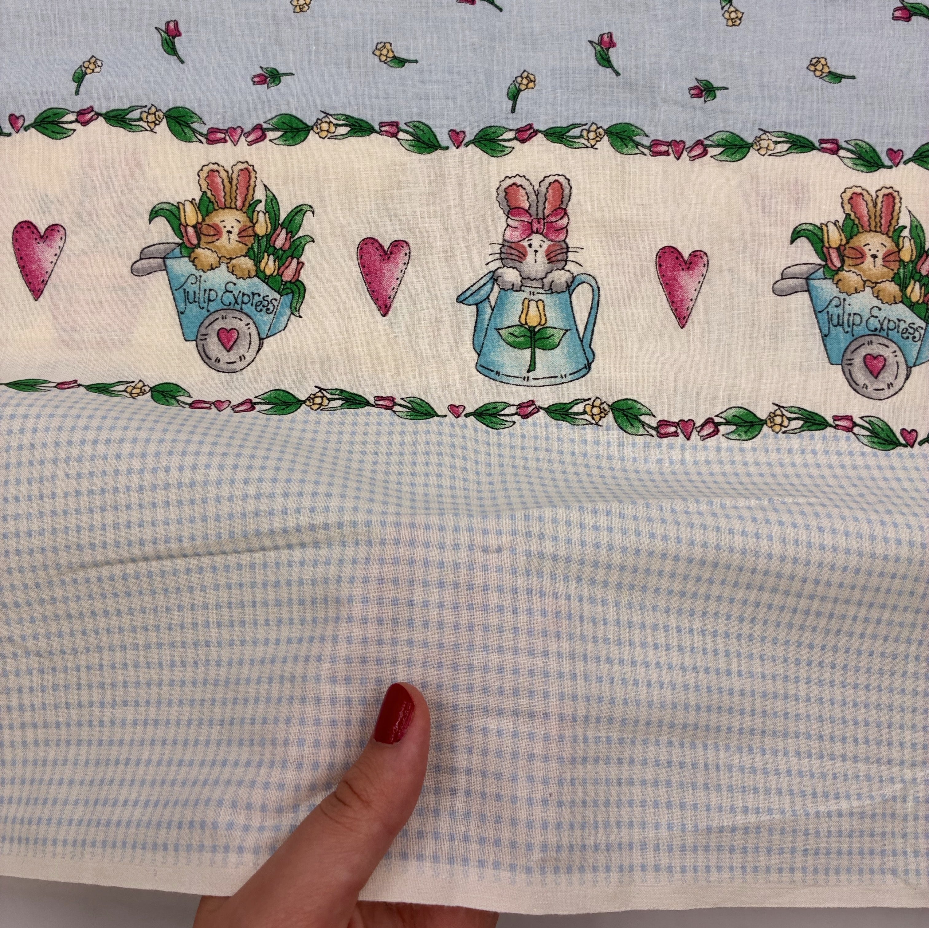 Cotton Shirting - Tulip Express Border Pattern (WDW3627)