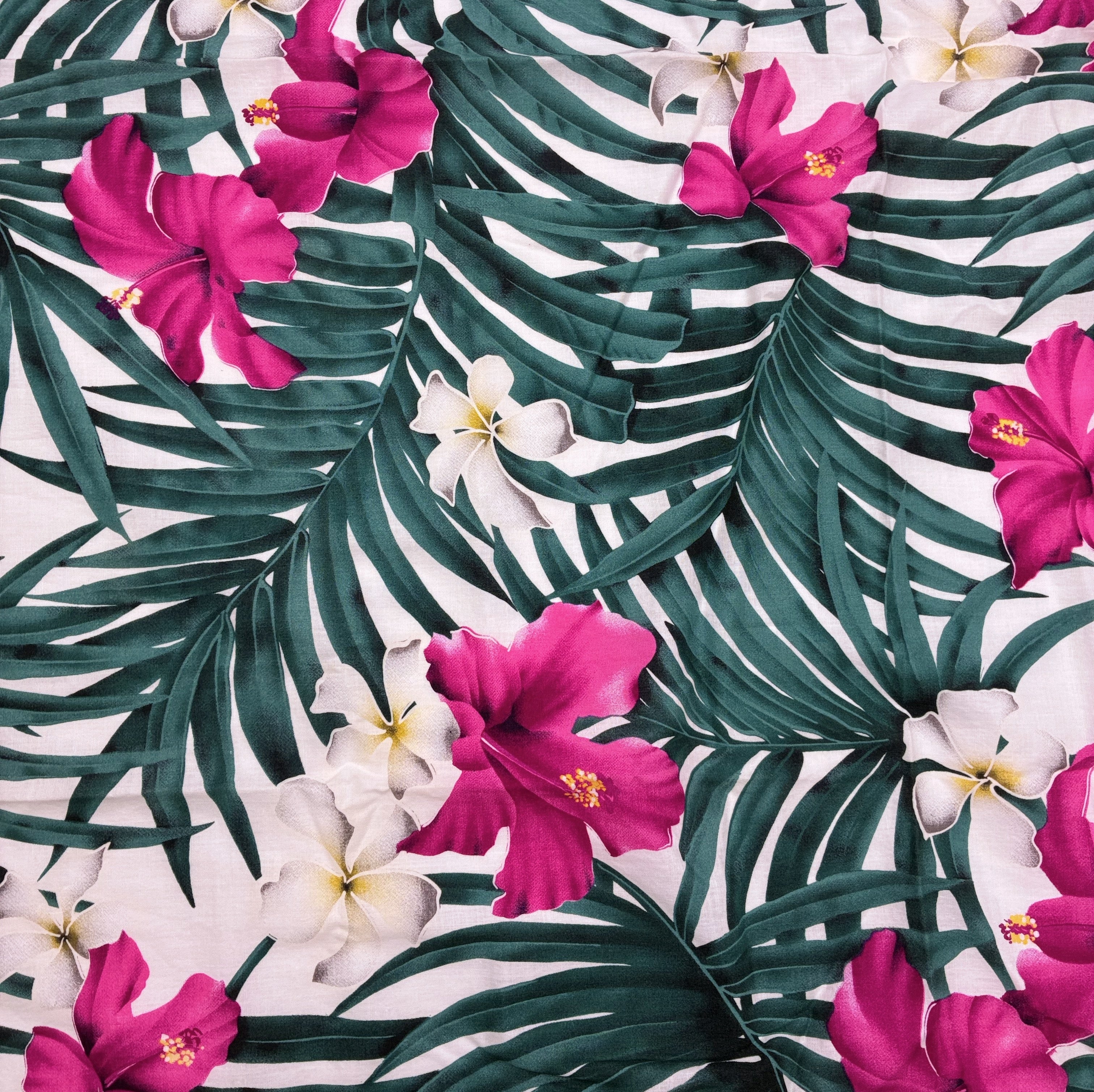 Cotton Shirting - Hibiscus (WDW3632)
